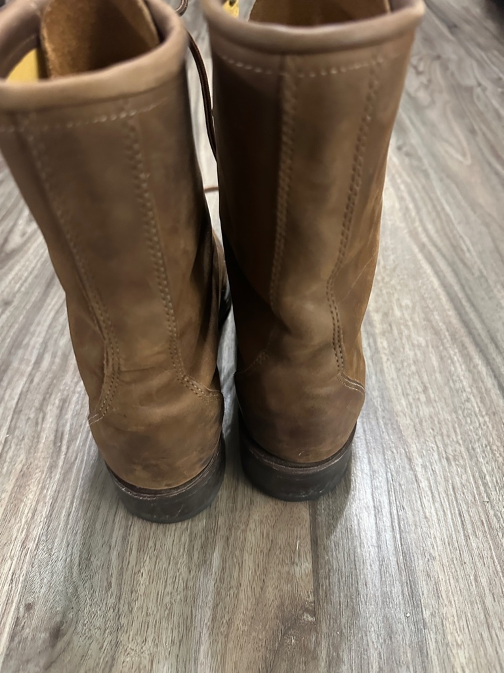 Laredo Brown Lace-Up Leather Work Boots - Picture 5 of 15